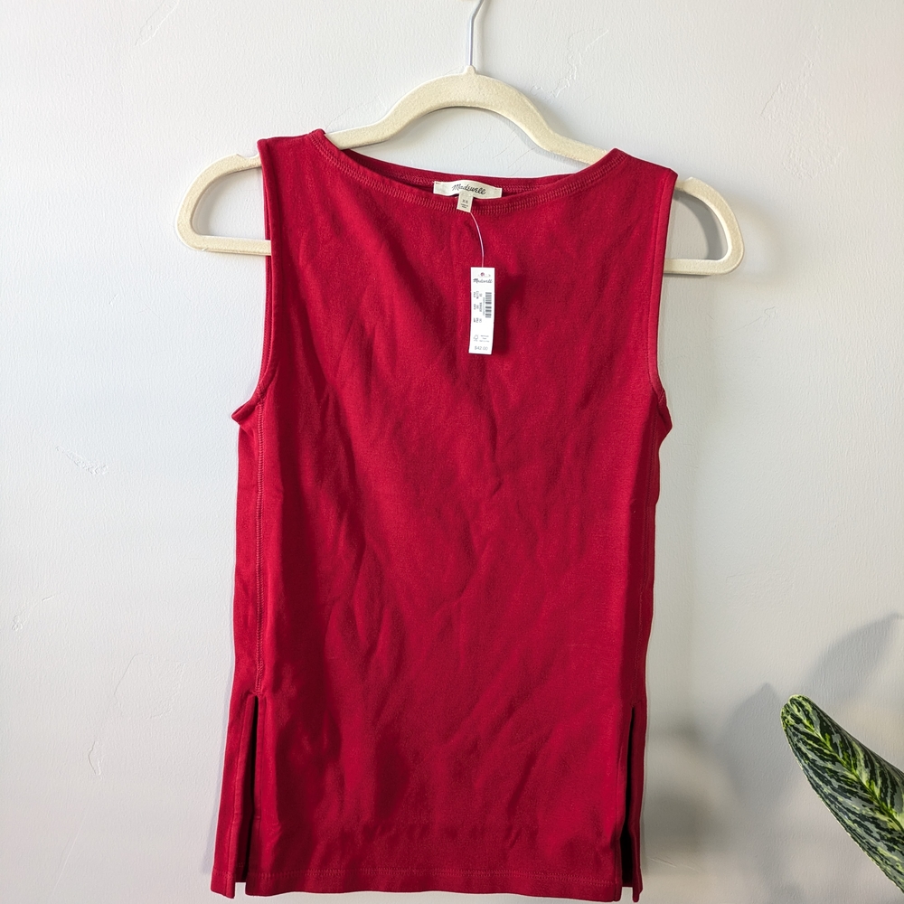 NWT Madewell Rich Red Tank Top